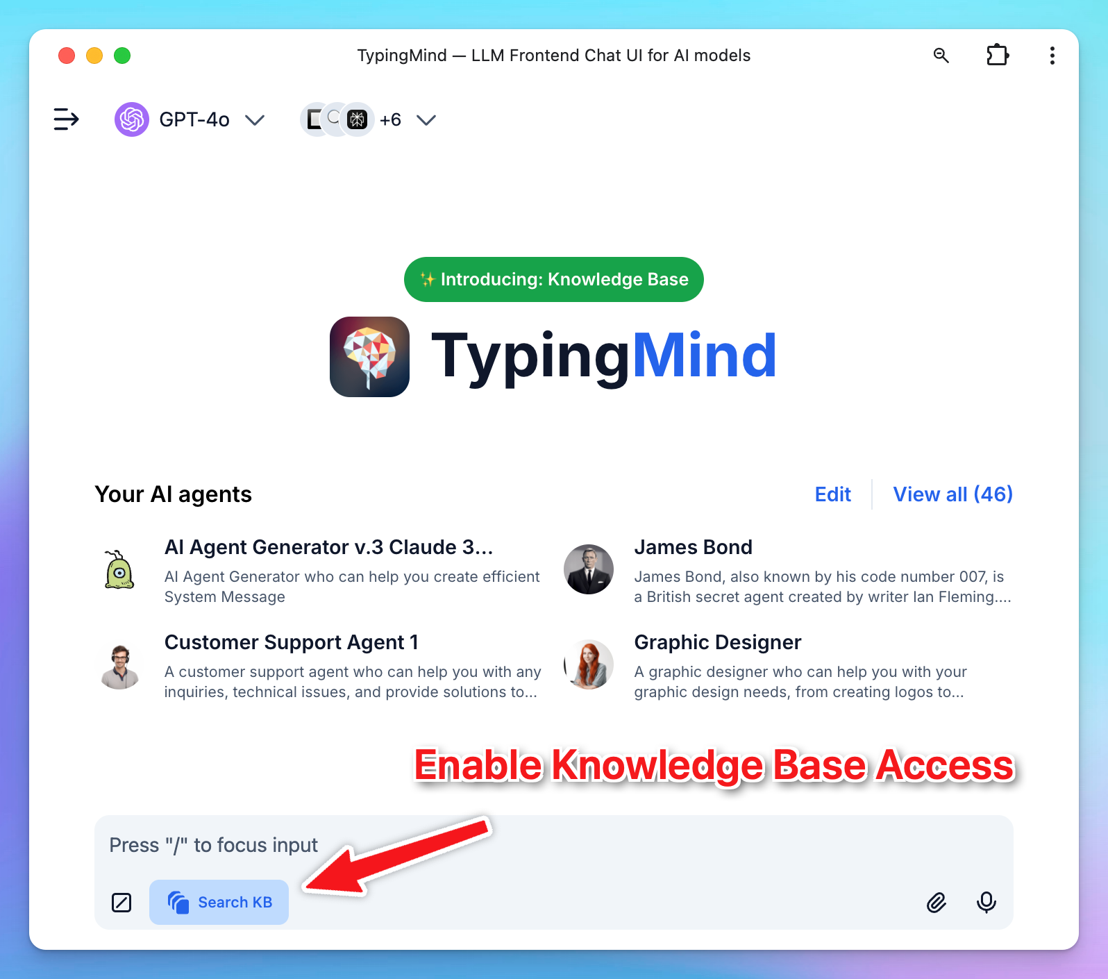 Rag knowledge base - TypingMind Docs